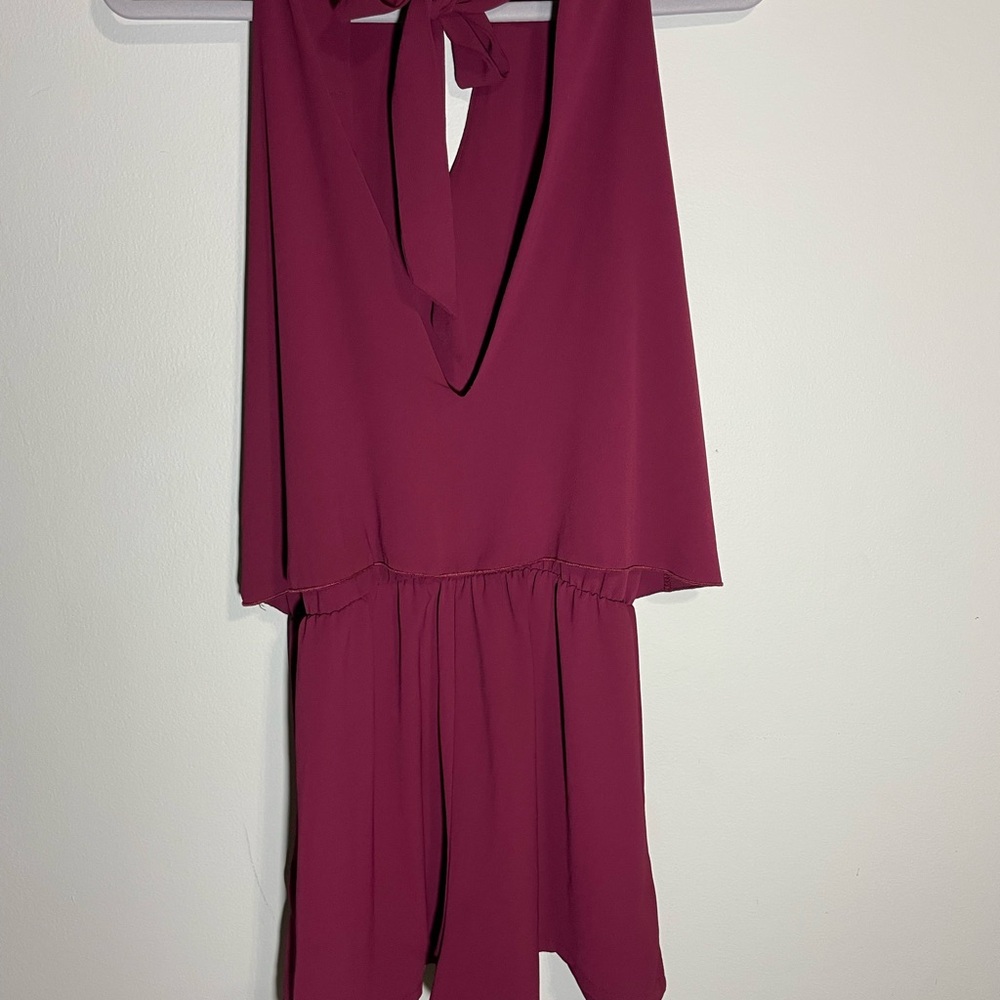 Elegant Sleeveless Pink Romper